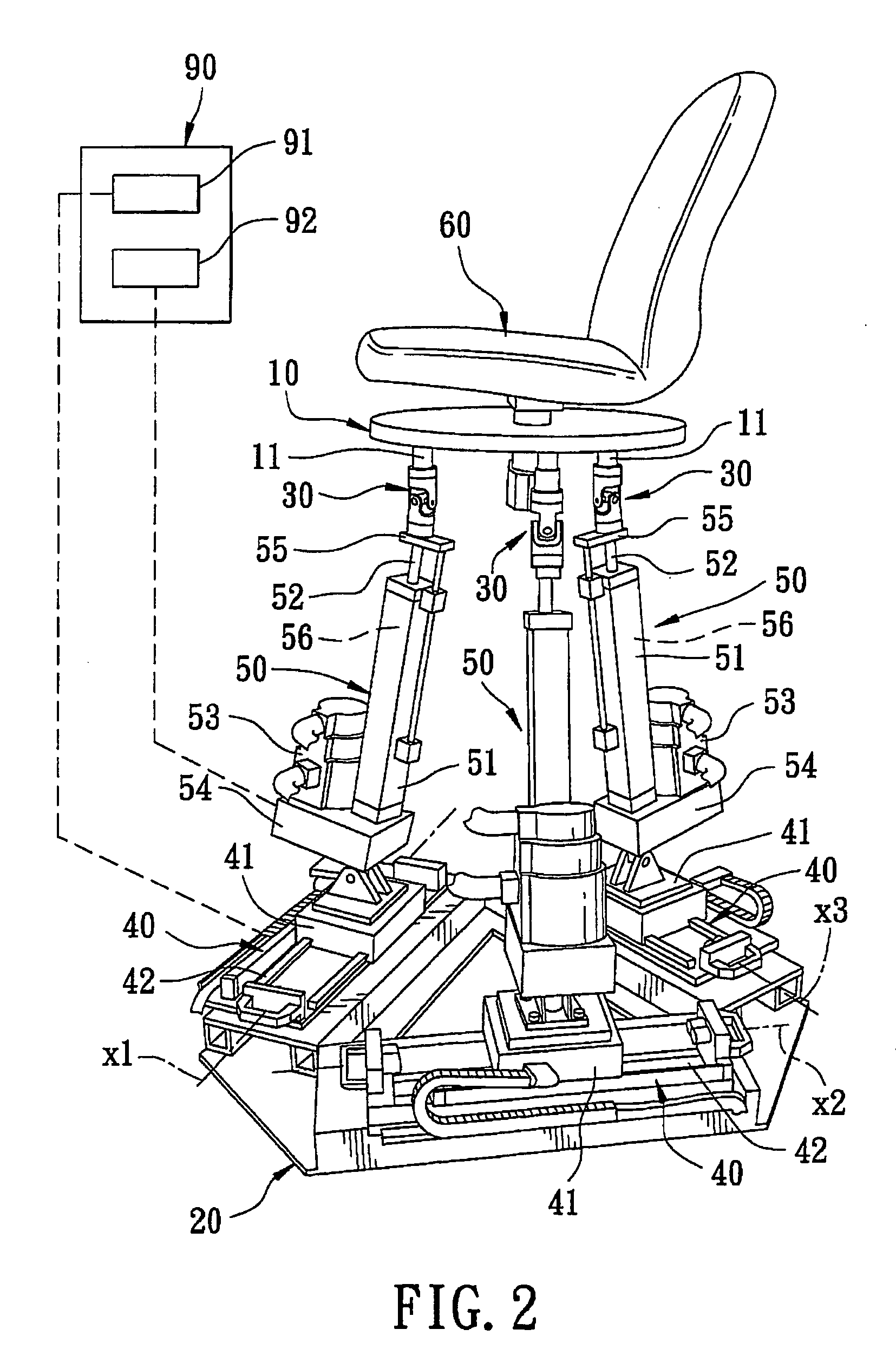 Motion platform device for spatial disorientation simulation