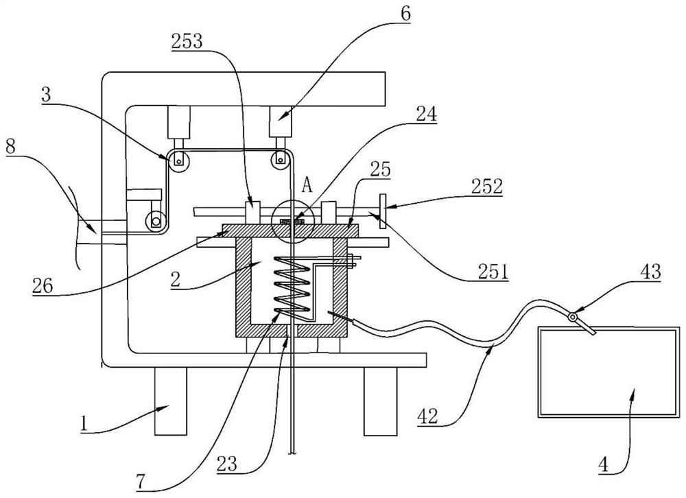 Annealing device for metal wire production