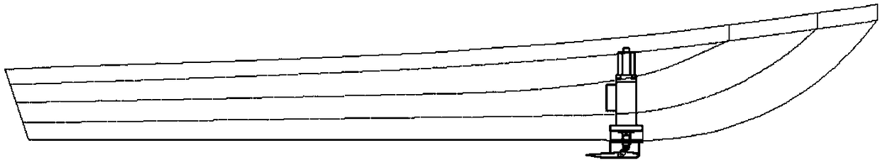 A hydraulically driven anti-pitch t-shaped hydrofoil with controllable angle of attack