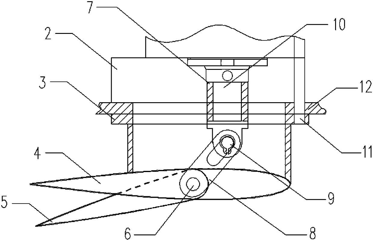 A hydraulically driven anti-pitch t-shaped hydrofoil with controllable angle of attack