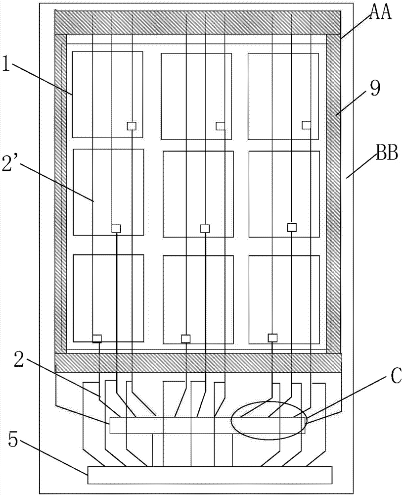 Touch control display panel and touch control display device