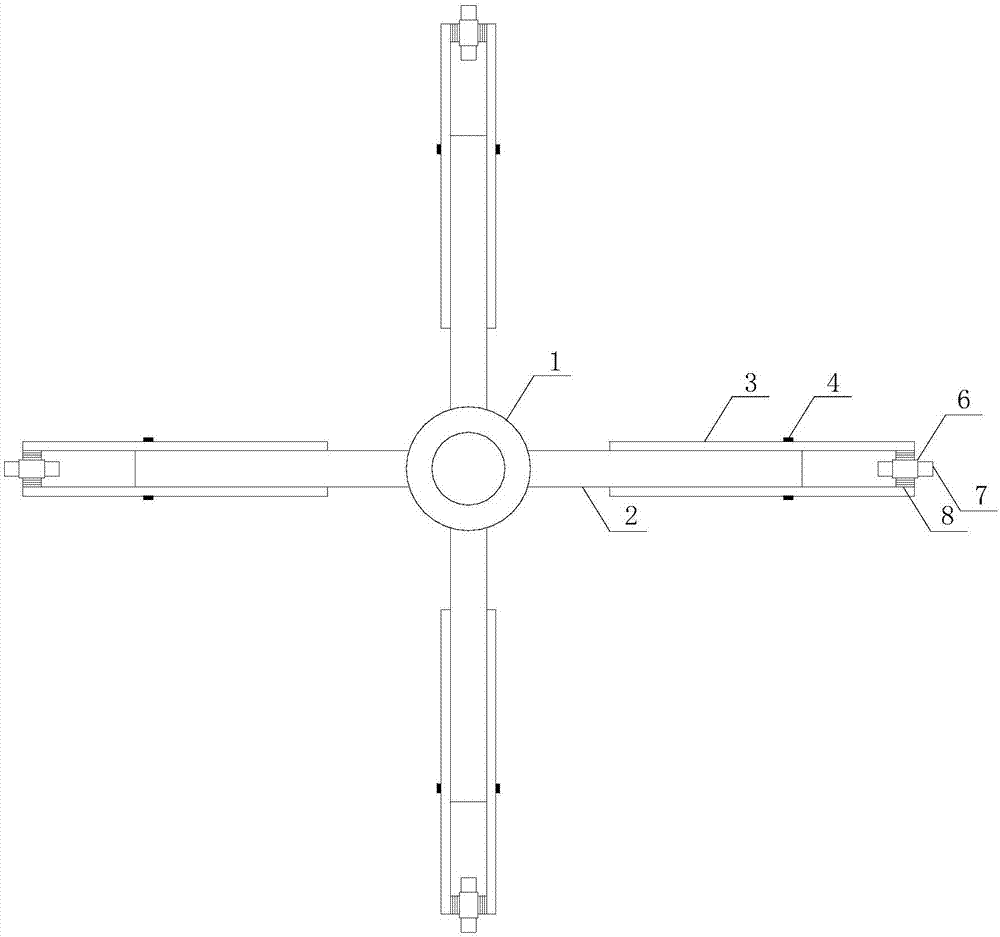 Inclination type aperture measuring device and method thereof