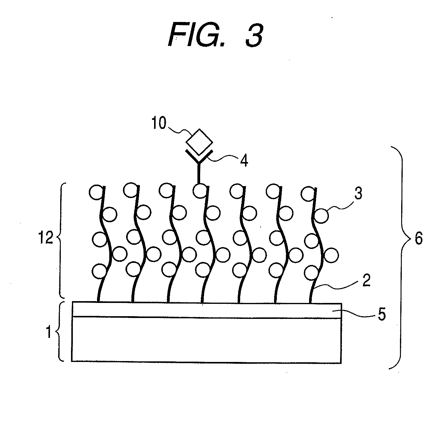 Structure, target substance-detecting element and target substance-detecting kit