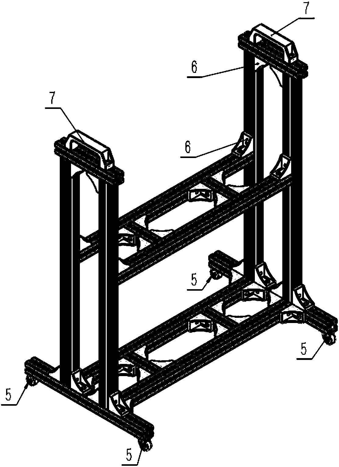 Demonstration instrument for extension and retraction process of aircraft landing gear