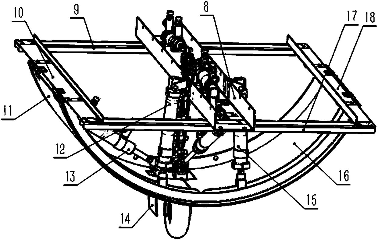 Demonstration instrument for extension and retraction process of aircraft landing gear