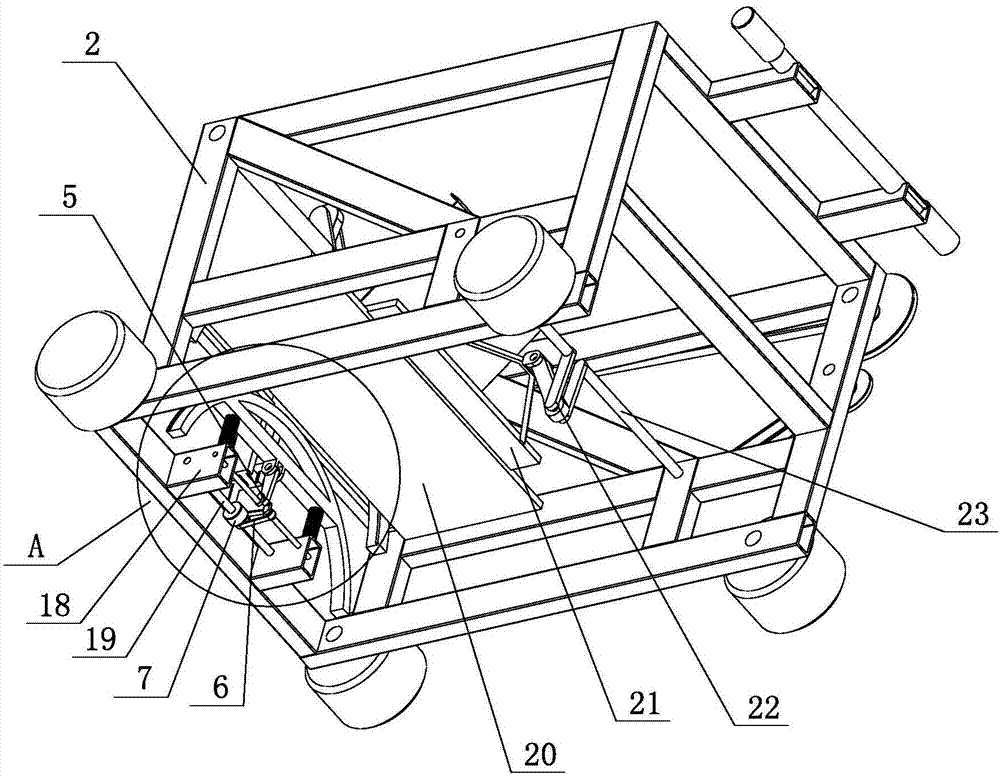 Hand-pushing type miniature automatic arch strip feeding machine