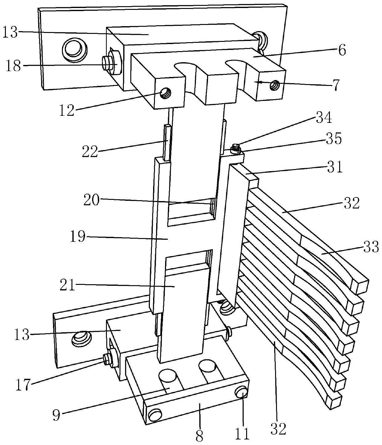 Reinforcement method used for fume discharging pipe of integrated stove