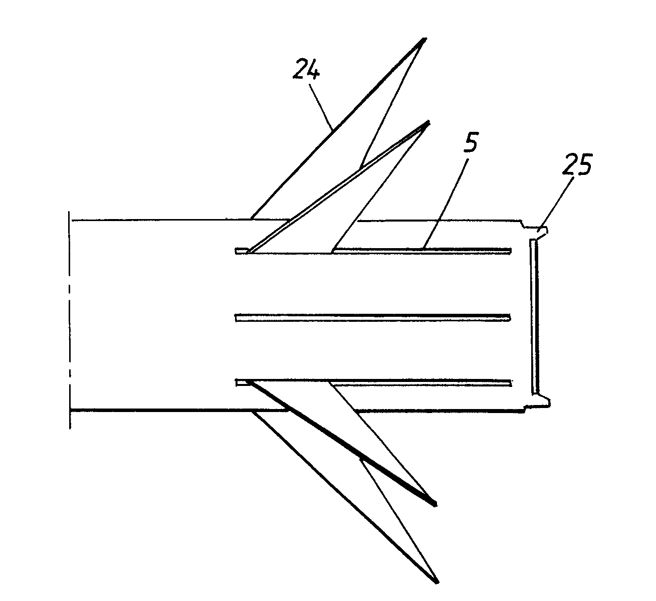 Shell designed for securing in a mortar and mortar designed for such a shell