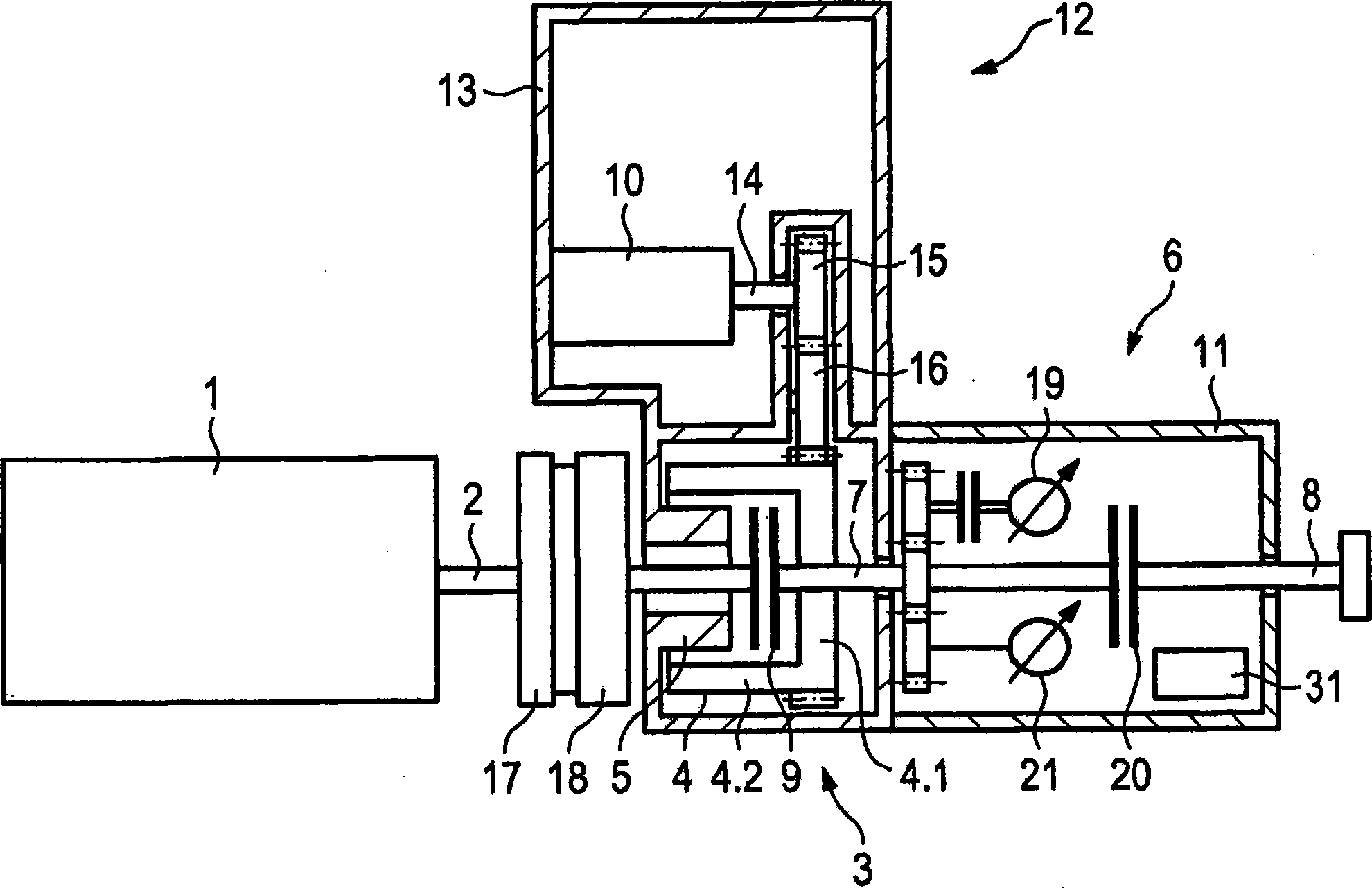 Motor vehicle power train