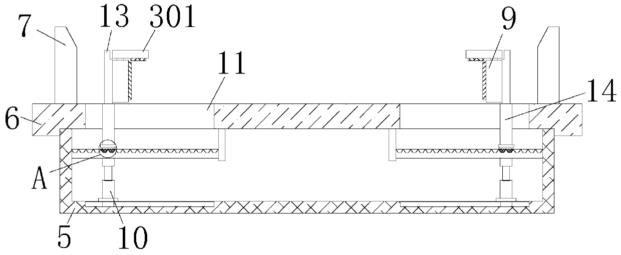 Workpiece stabilizing and fixing mechanism for machining grinding machine