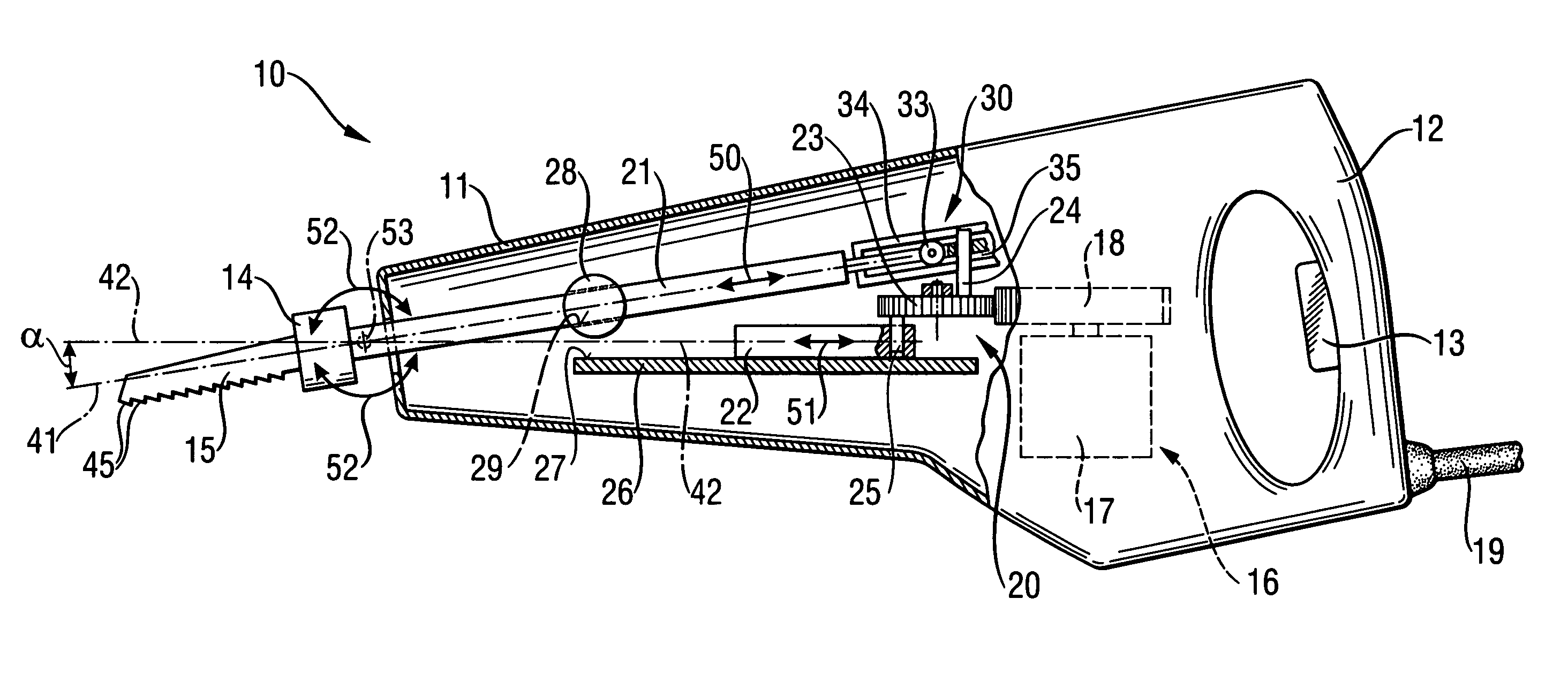 Saber saw tool