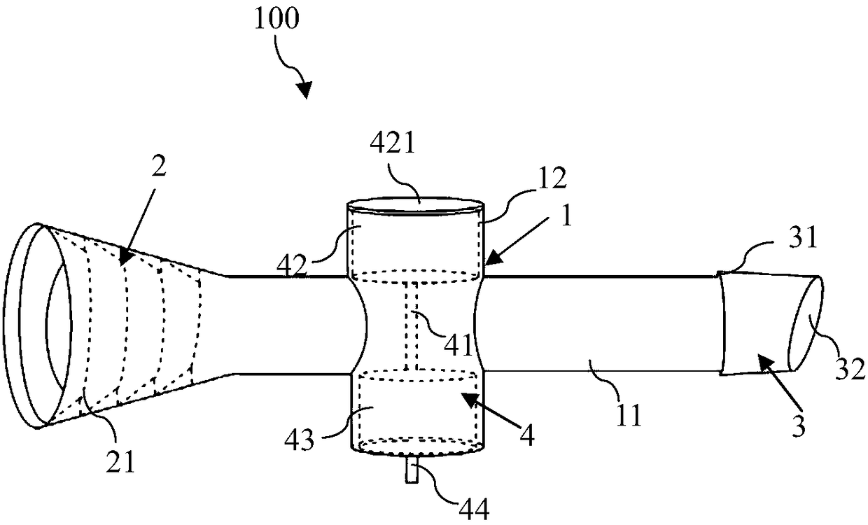 Page turning driving anti-blockage drainage connector