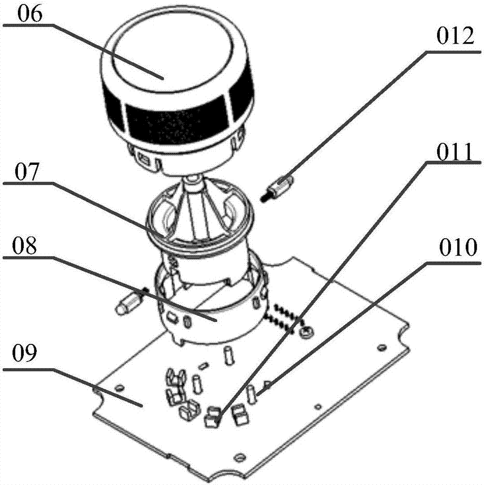 Knob electronic shift control device and shift signal encoder thereof