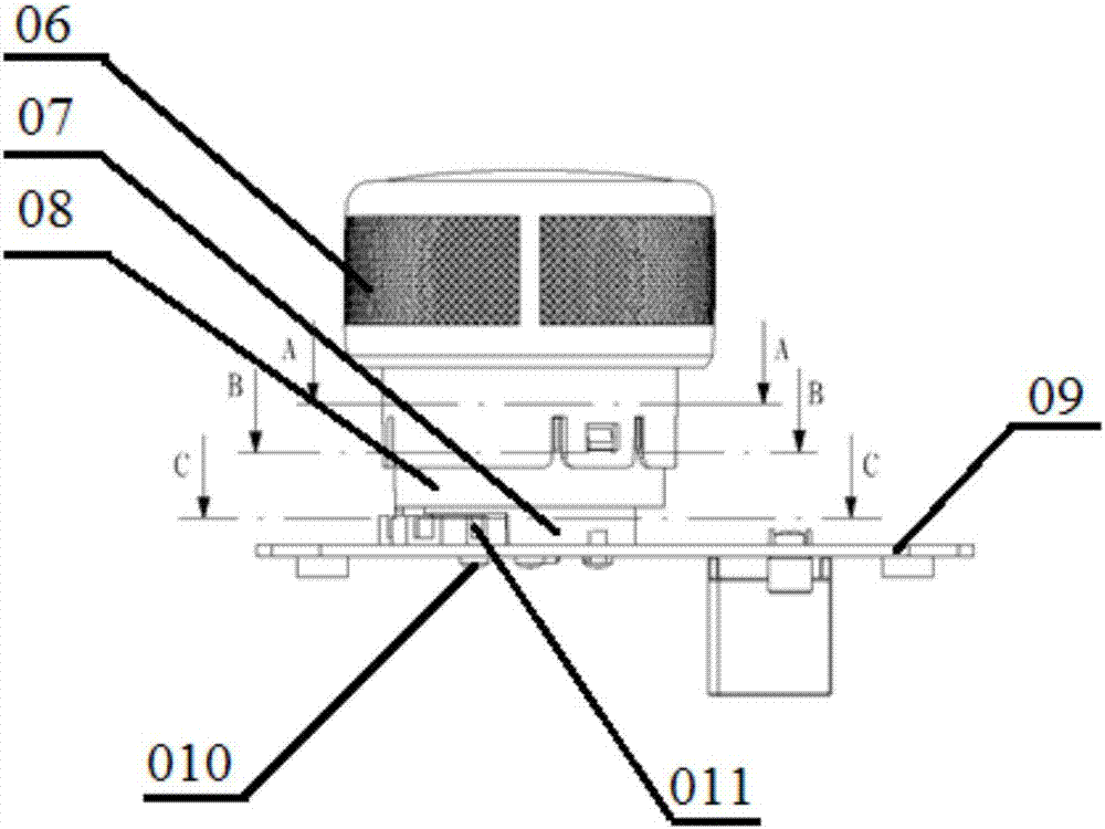 Knob electronic shift control device and shift signal encoder thereof