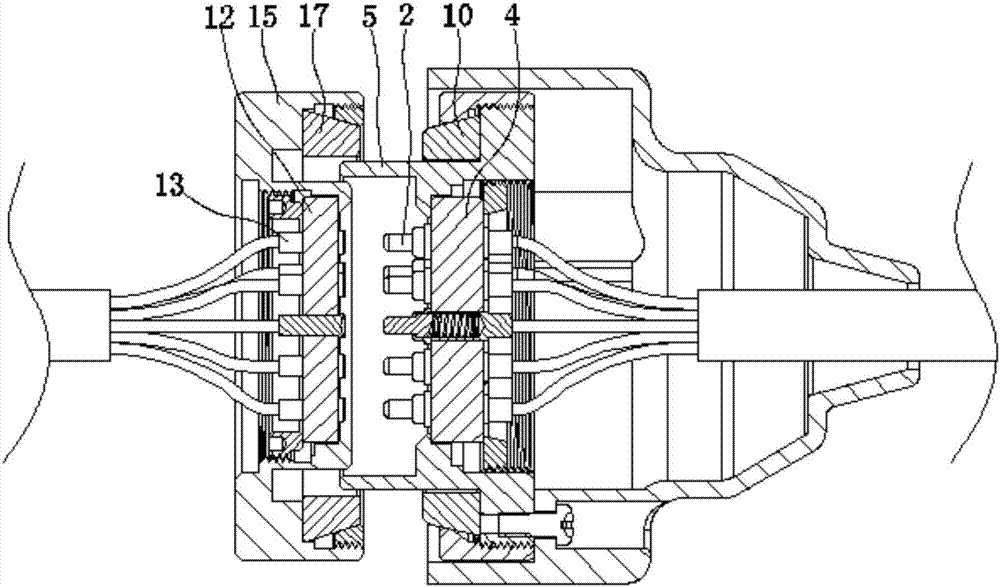 Electric signal connector of endoscope