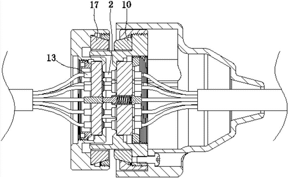 Electric signal connector of endoscope