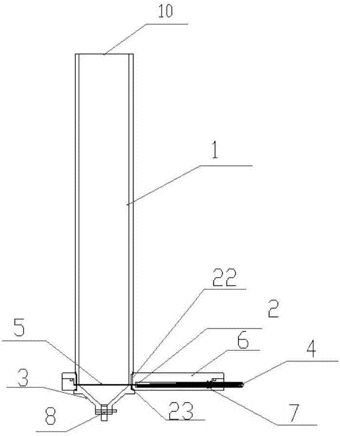 Settling separation device for phytoplankton