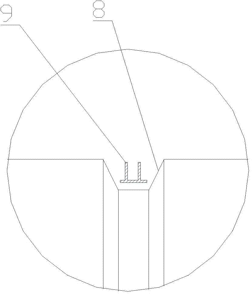 Fiberglass-reinforced plastic septic tank cylinder/bracing ring integrated winding technique