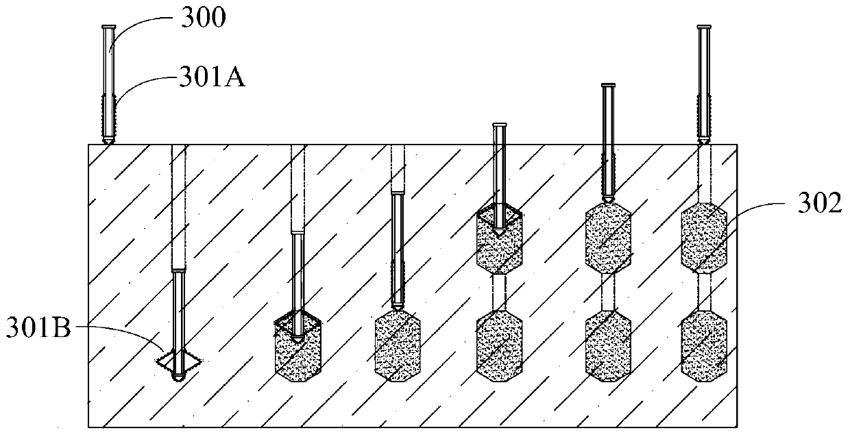 Composite consolidation body forming device and forming construction method thereof