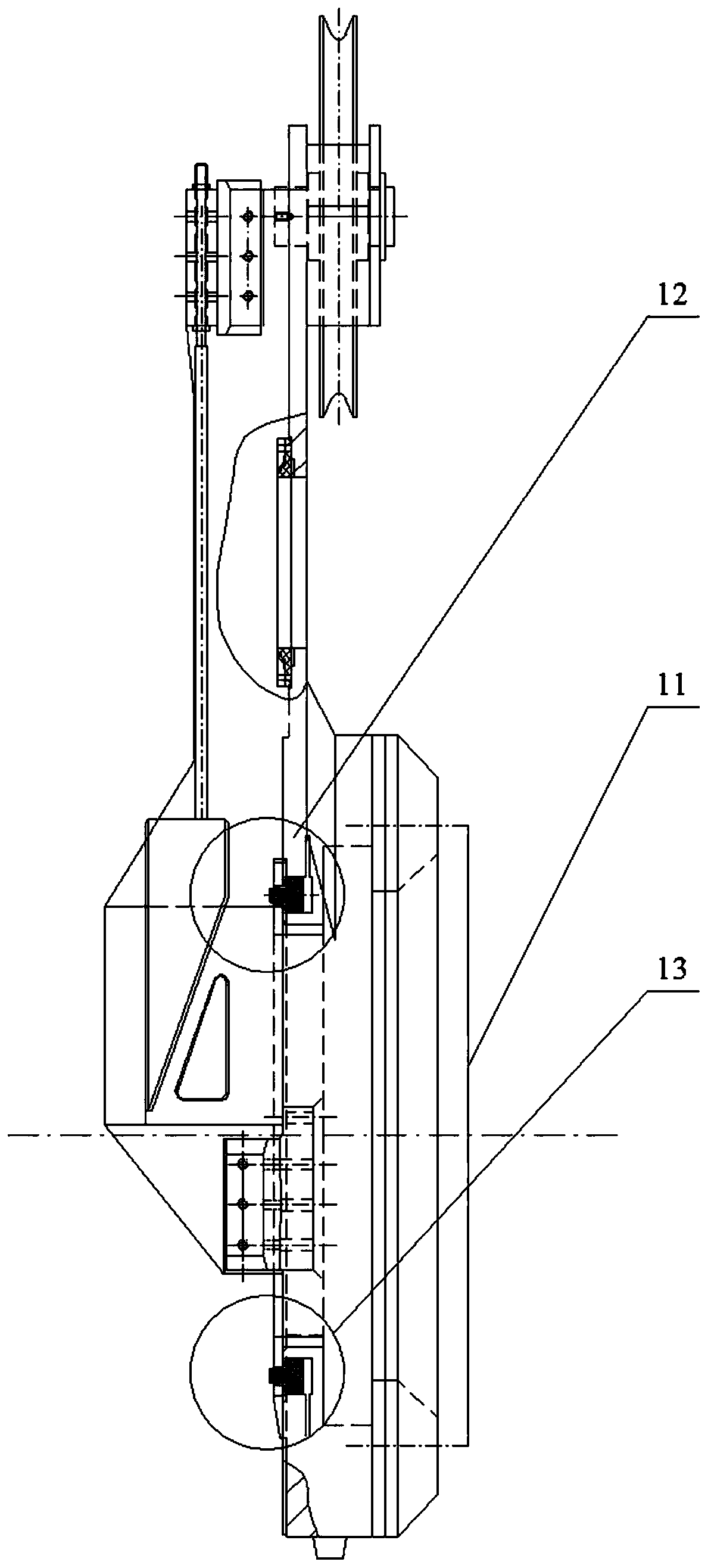 Trailing suction hopper dredger side suction port water acting piston-type sealing device