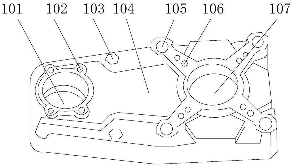 Motor assembly mounting box for hoisting equipment