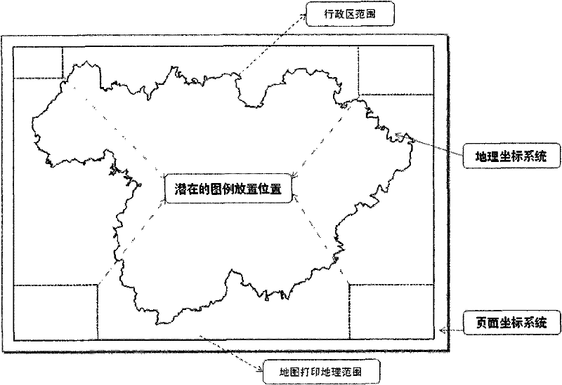 Quick self-adaptive layout method for map legend