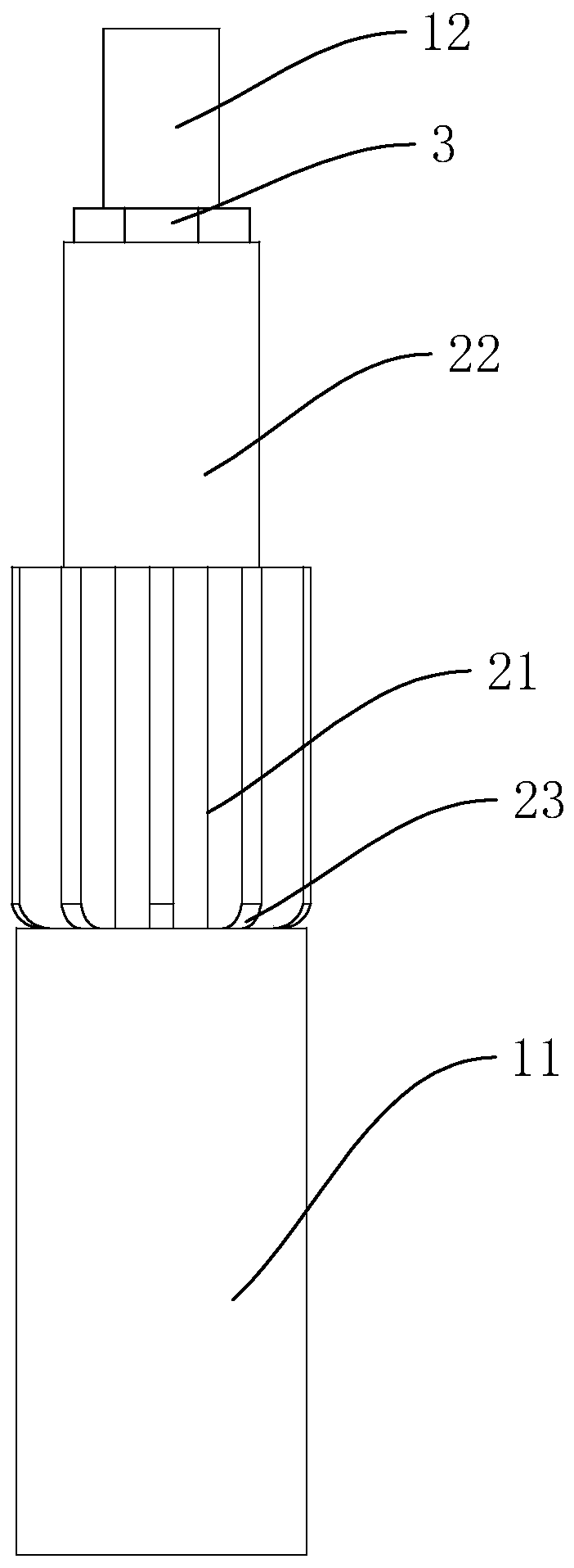 Milling cutter special for numerical control milling machine and chuck