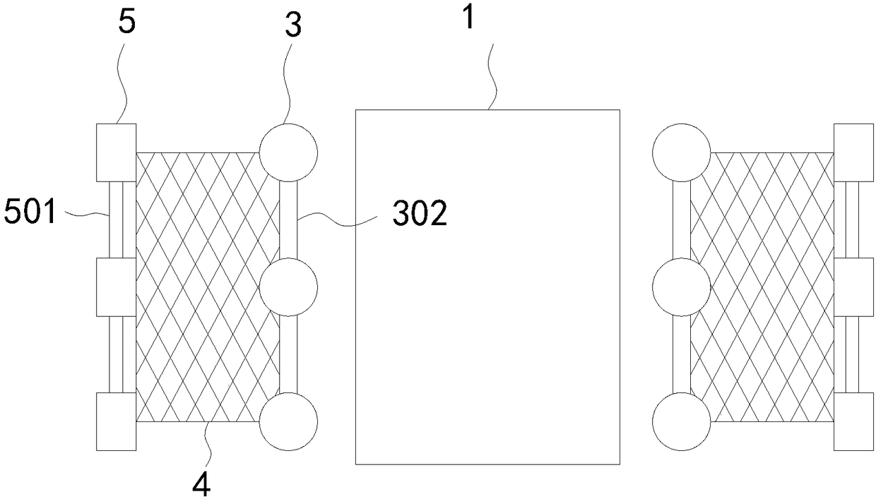 Garden landscape floating bridge and construction method thereof