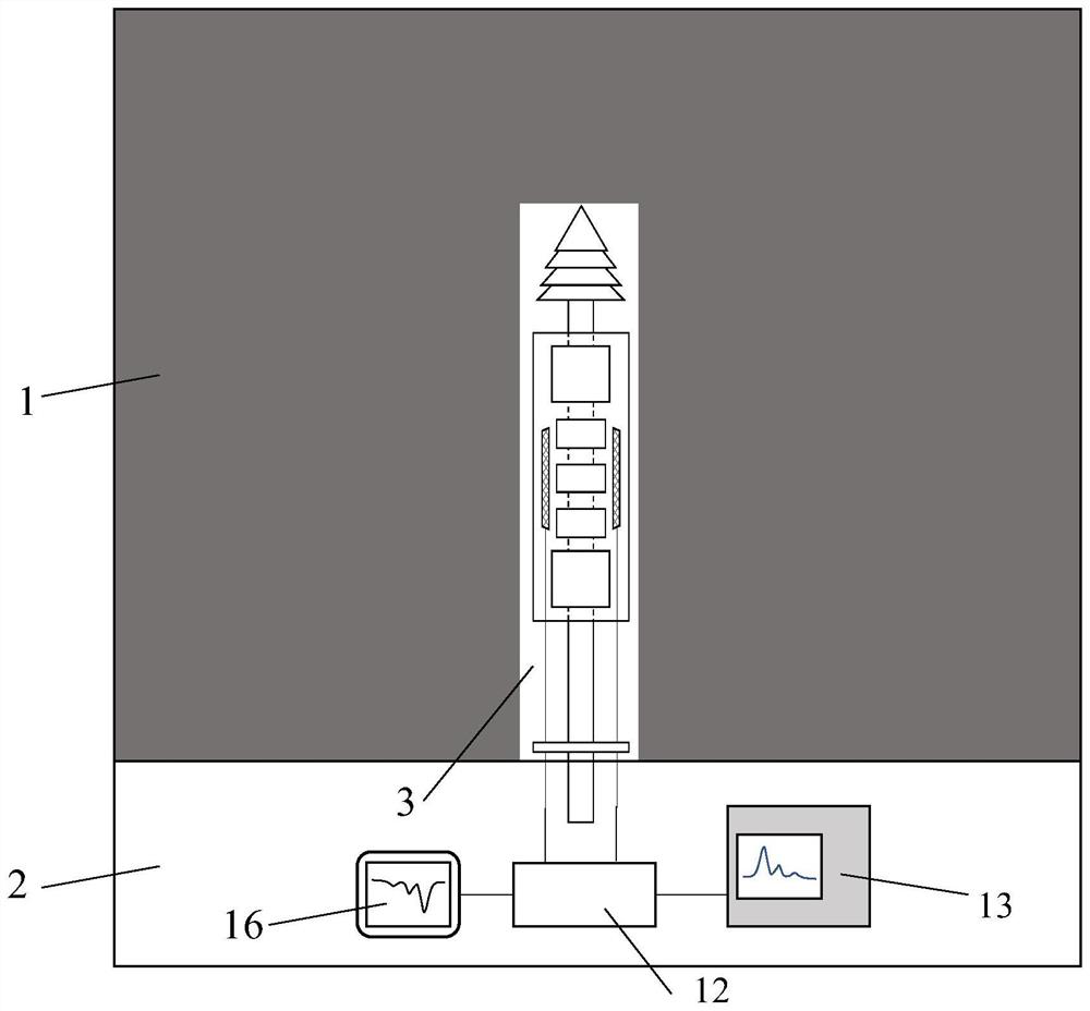 Coal reservoir structure testing while-drilling bit based on nuclear magnetic resonance and testing method