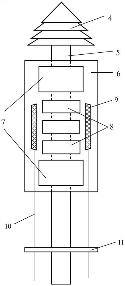 Coal reservoir structure testing while-drilling bit based on nuclear magnetic resonance and testing method