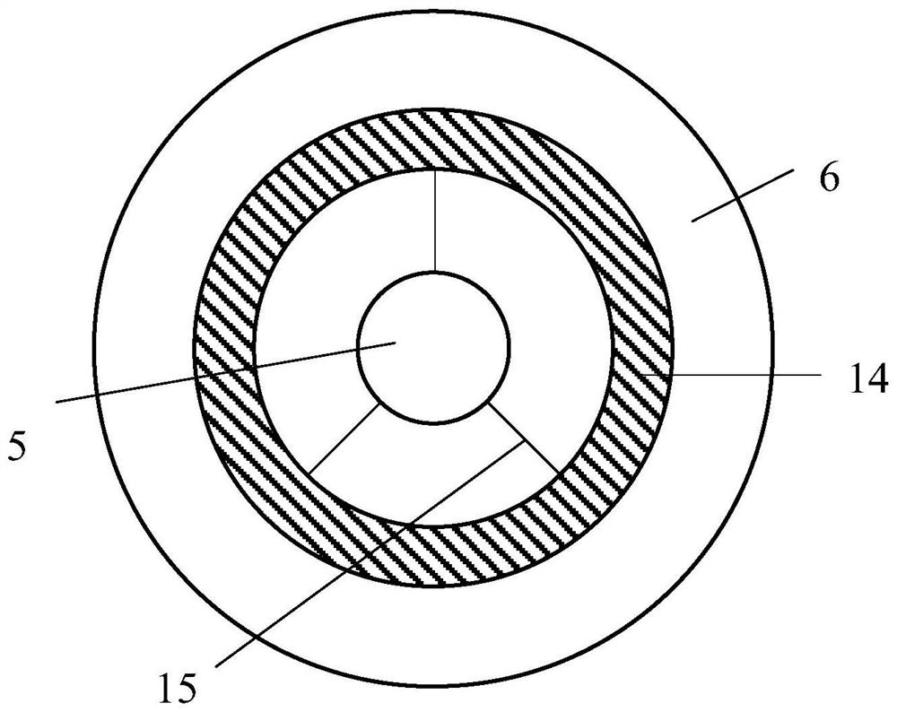 Coal reservoir structure testing while-drilling bit based on nuclear magnetic resonance and testing method