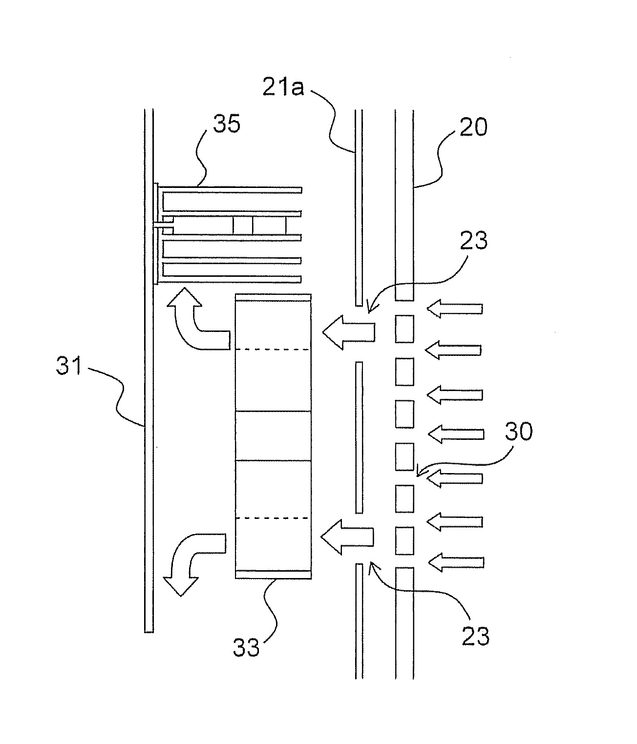 Air intake mechanism of electronic apparatus, and image forming apparatus provided with air intake mechanism