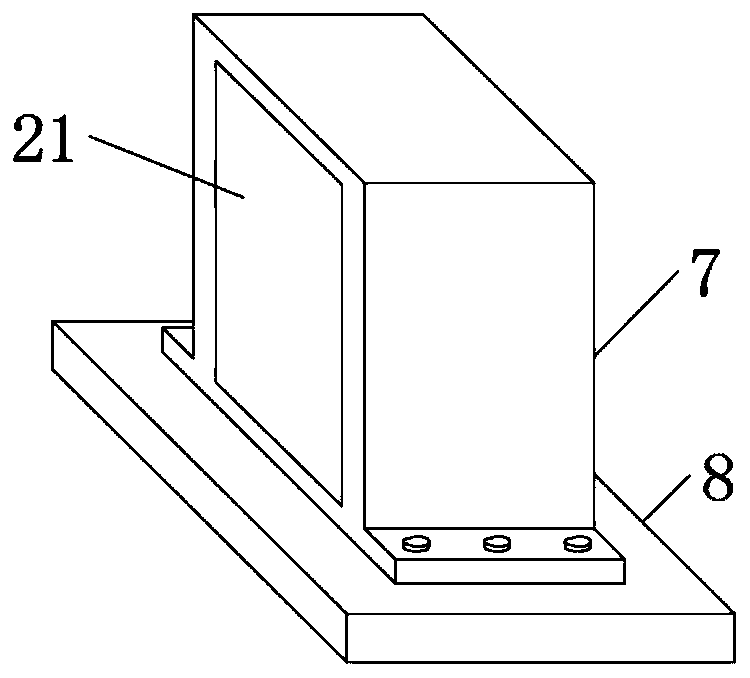 A floor-standing laser plant growth lamp and its installation device