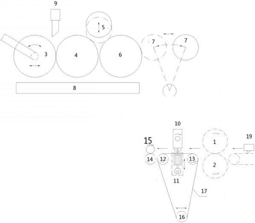 Film coating heat knife slitting device