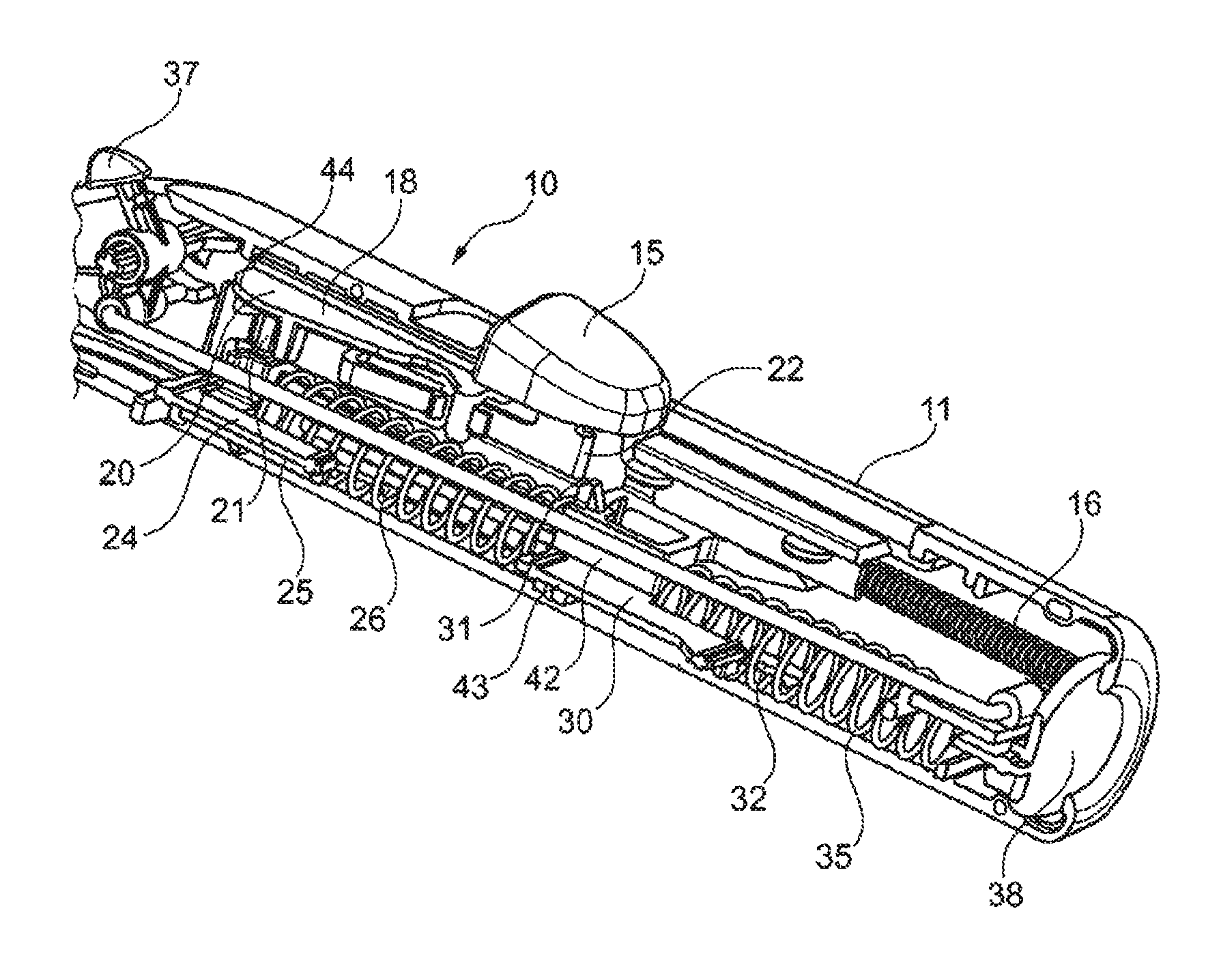 Device for taking at least one sample of tissue