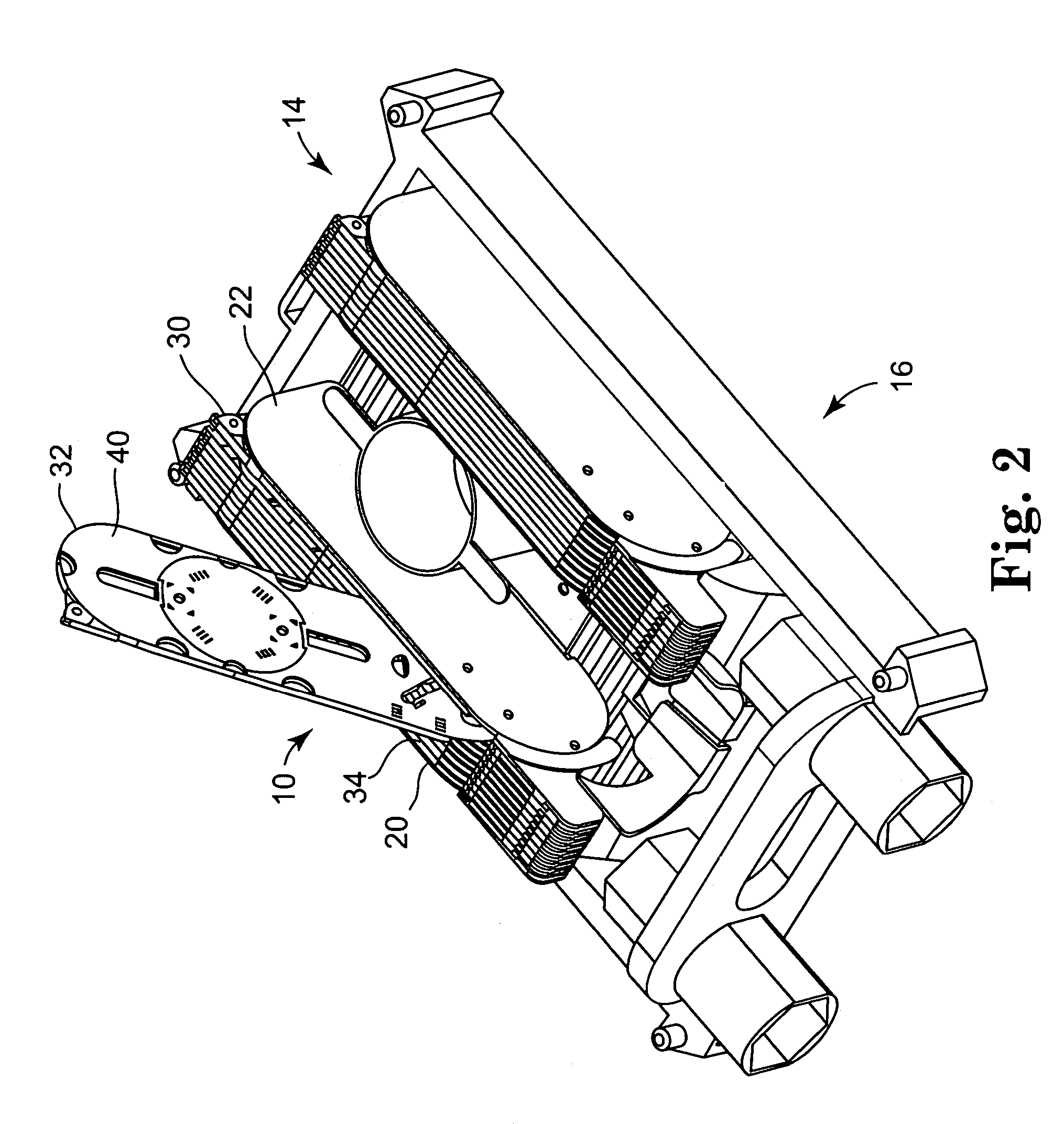 Array of fiber optic splicing cassettes