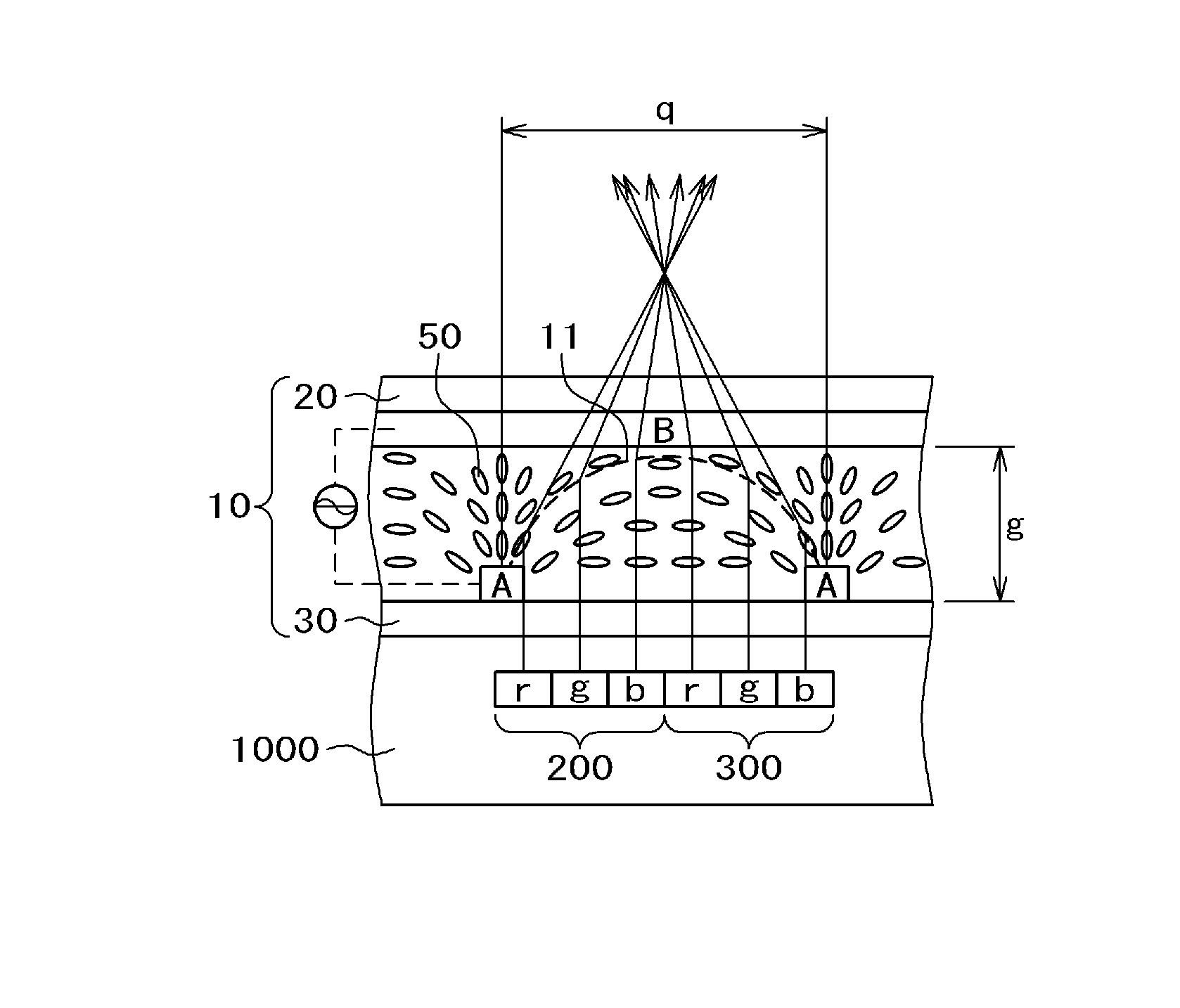 Liquid crystal display device and liquid crystal lens