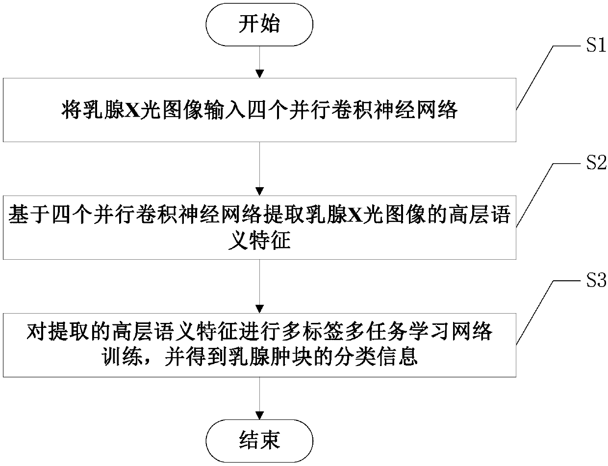 Breast lump information extraction and classification method for breast X-ray image