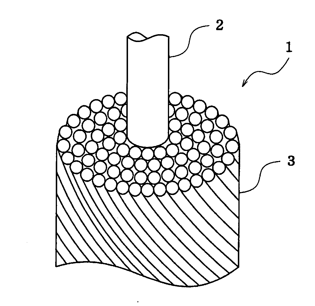 Core yarn and woven and knitted fabric