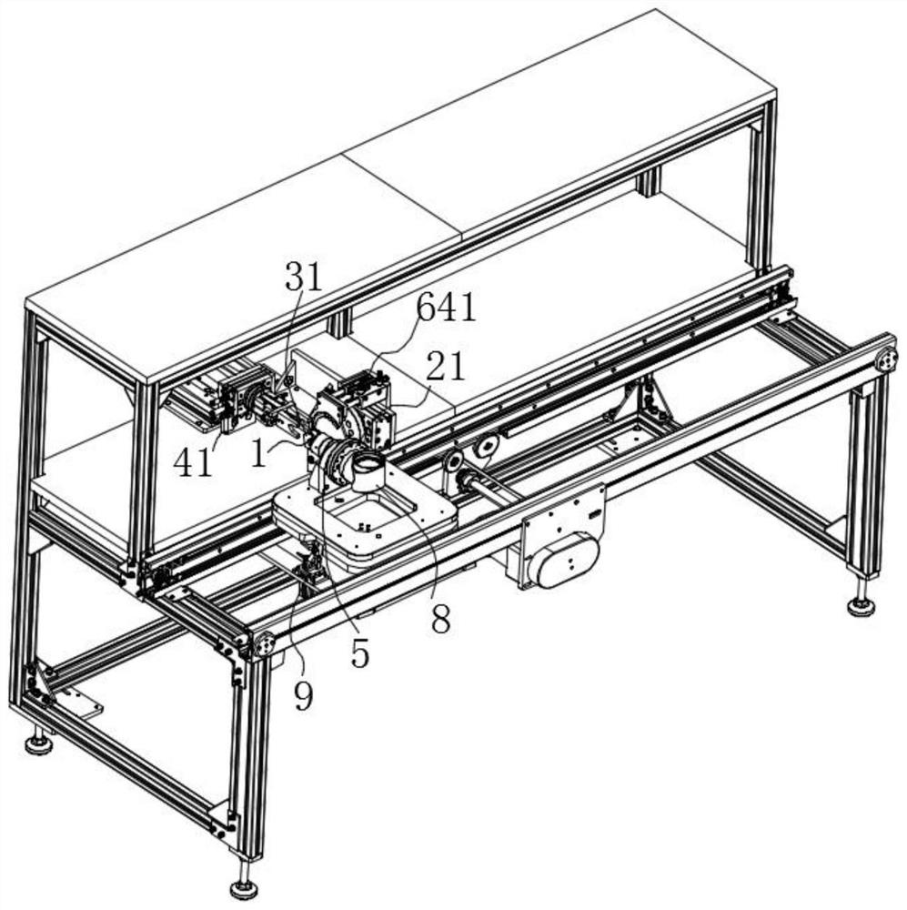 Tool device and production line for assembling mechanical arm joints