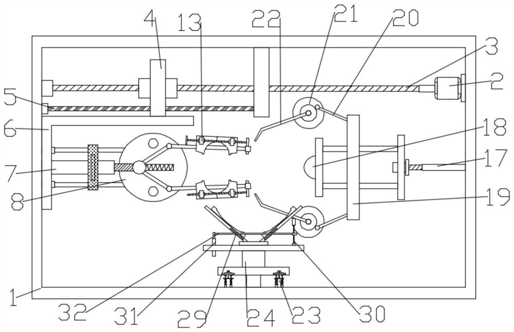 Steel bar bending device for civil construction