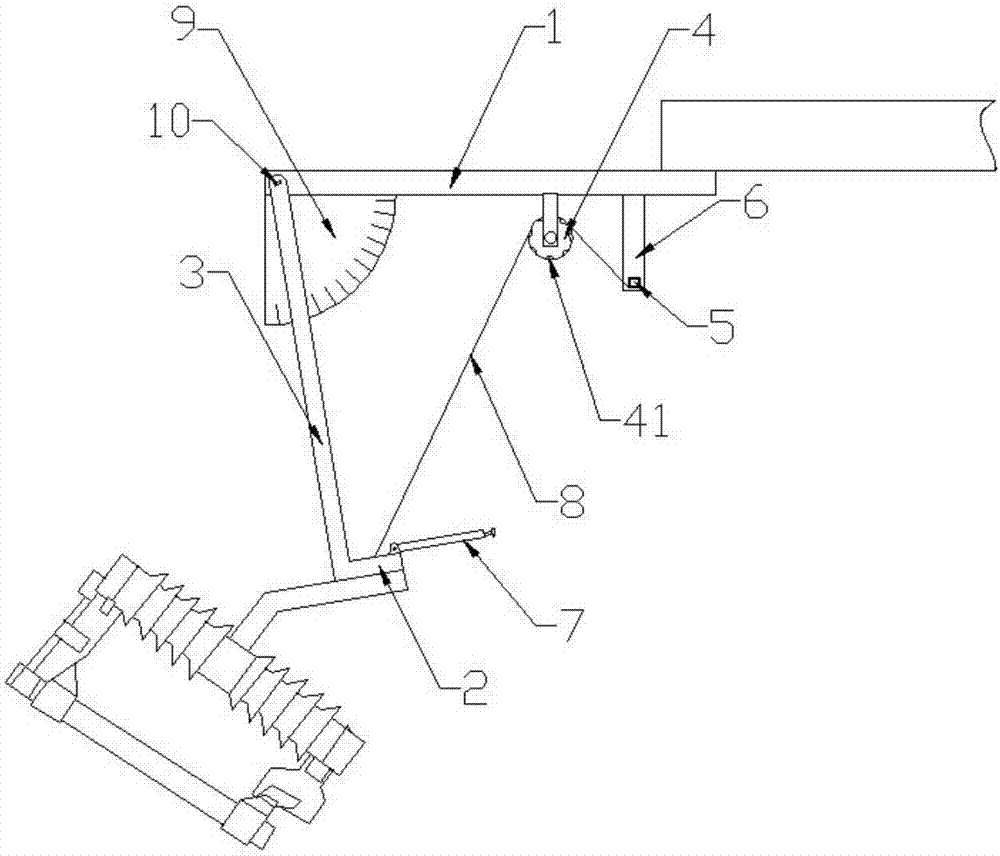 A drop-out fuse auxiliary installation device