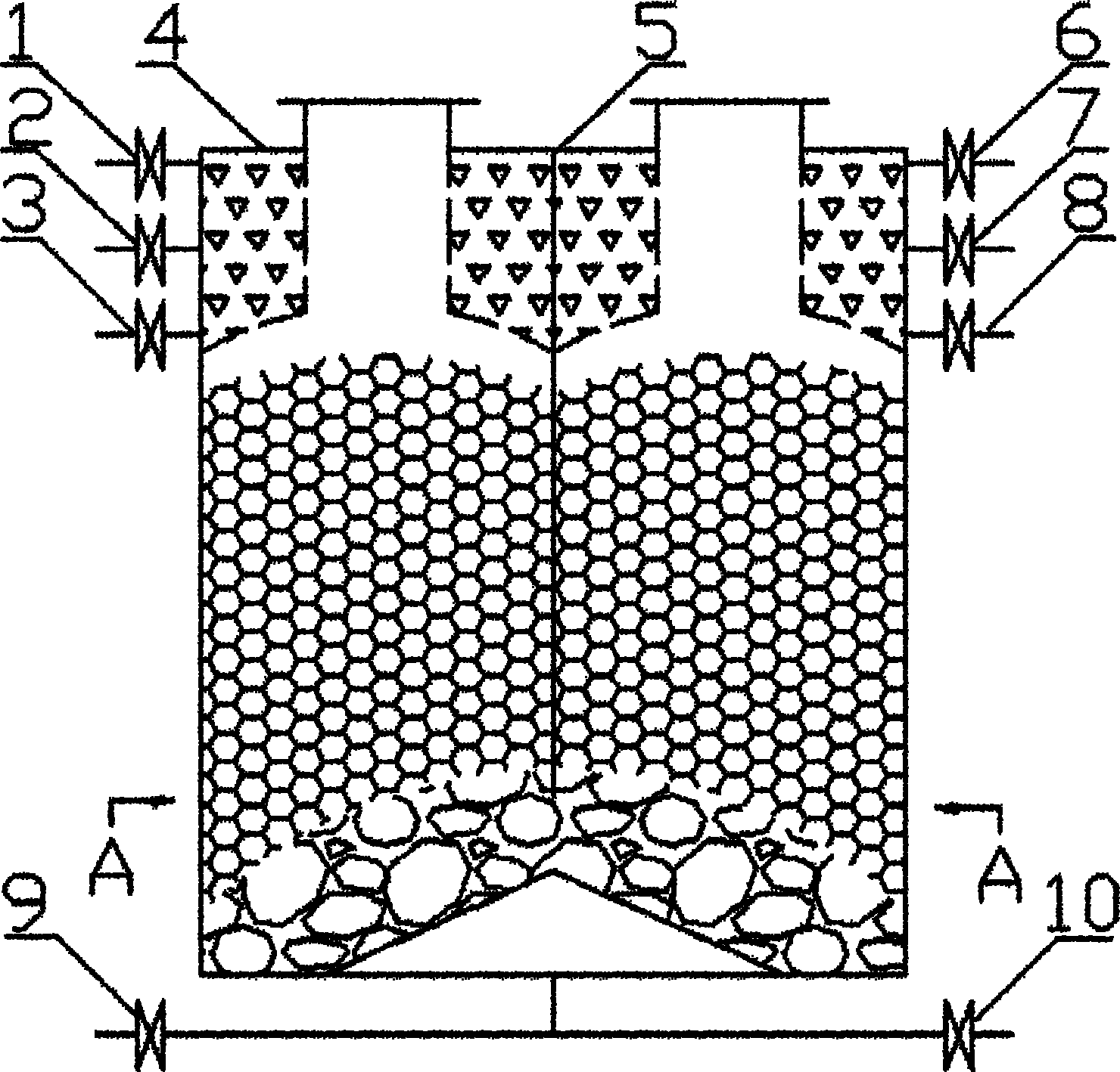 Method for carrying out coal gasification regionally by fixed bed