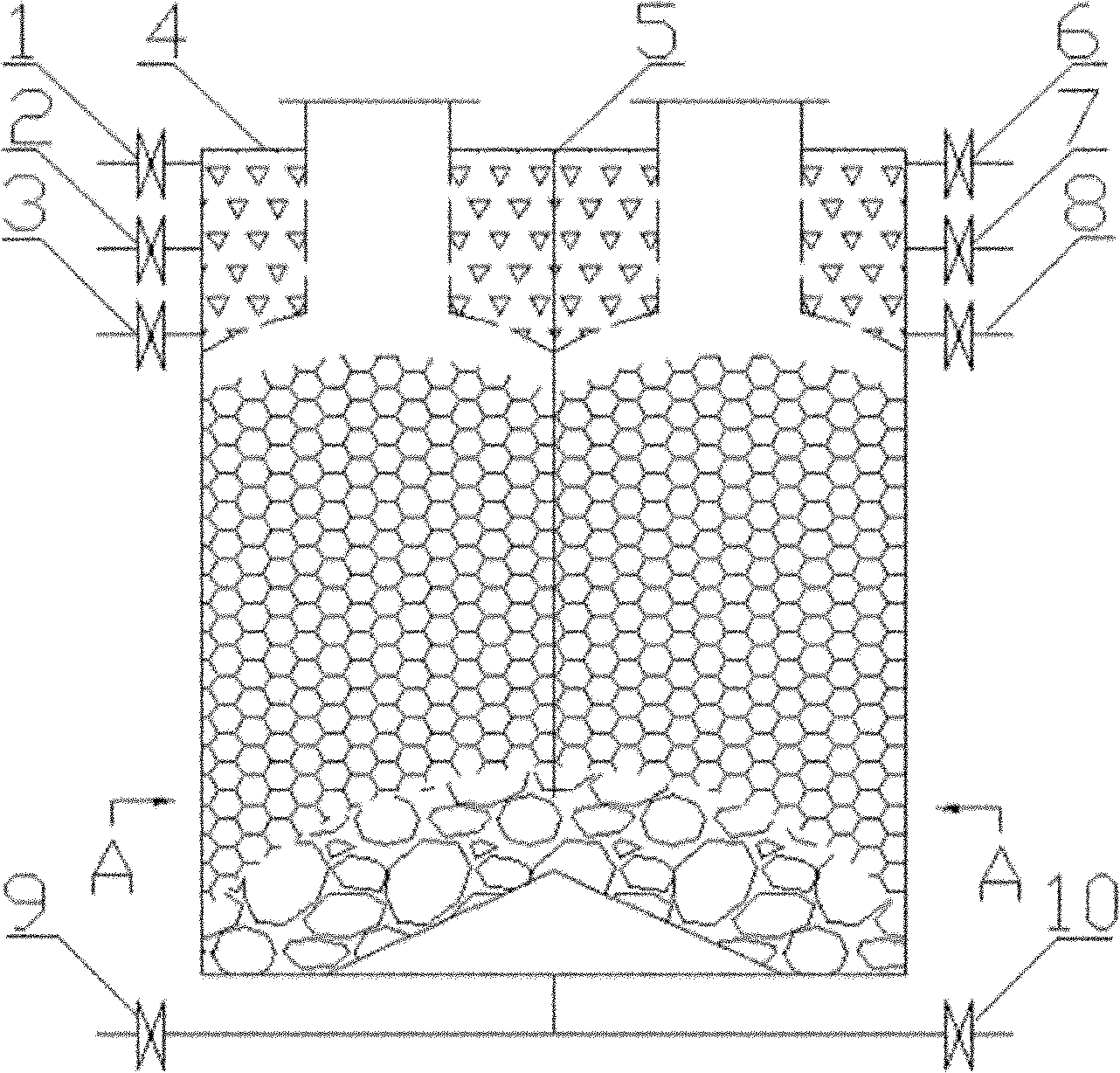 Method for carrying out coal gasification regionally by fixed bed