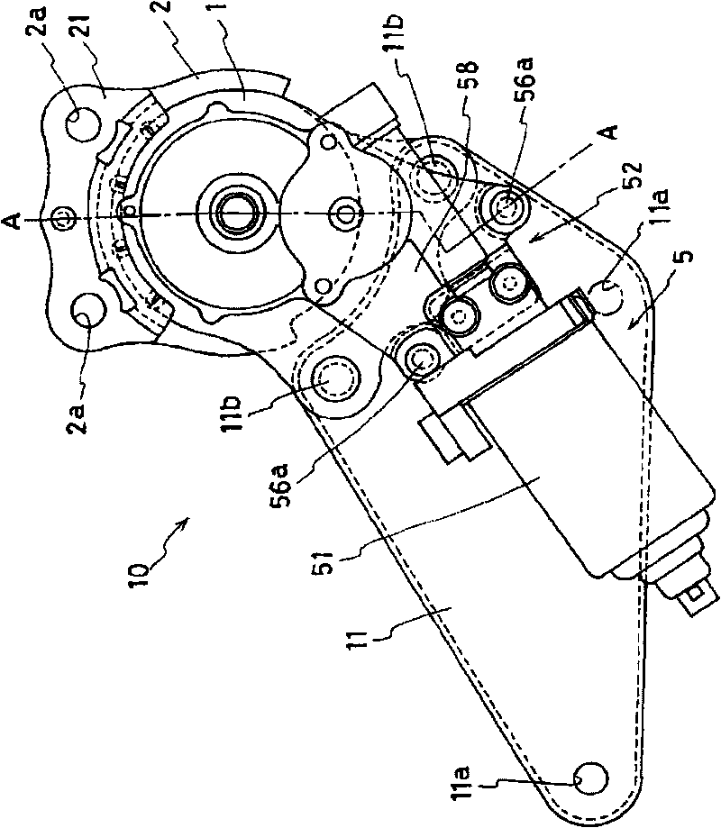 Vehicle seat reclining device