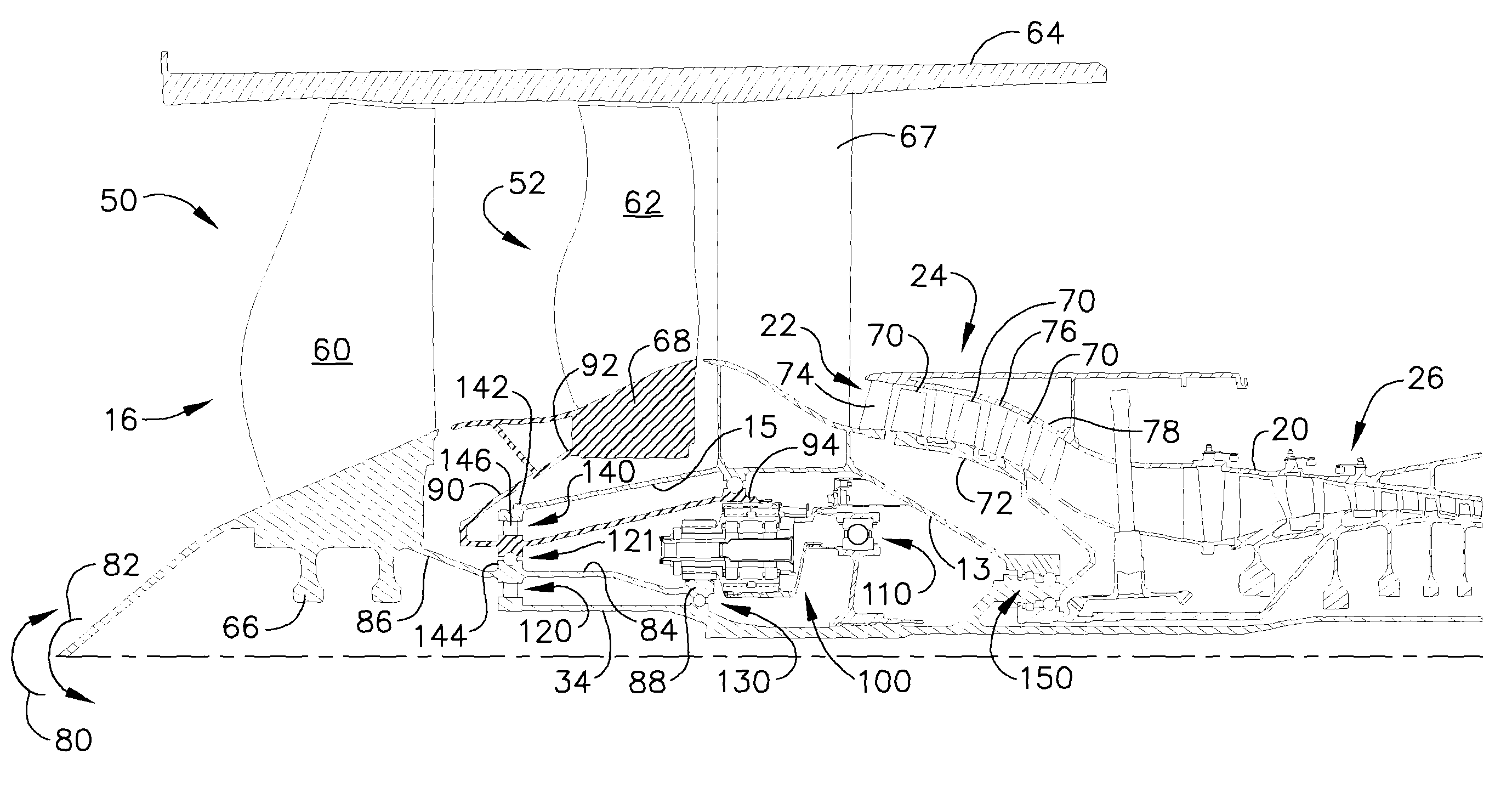 Gas turbine engine assembly and methods of assembling same