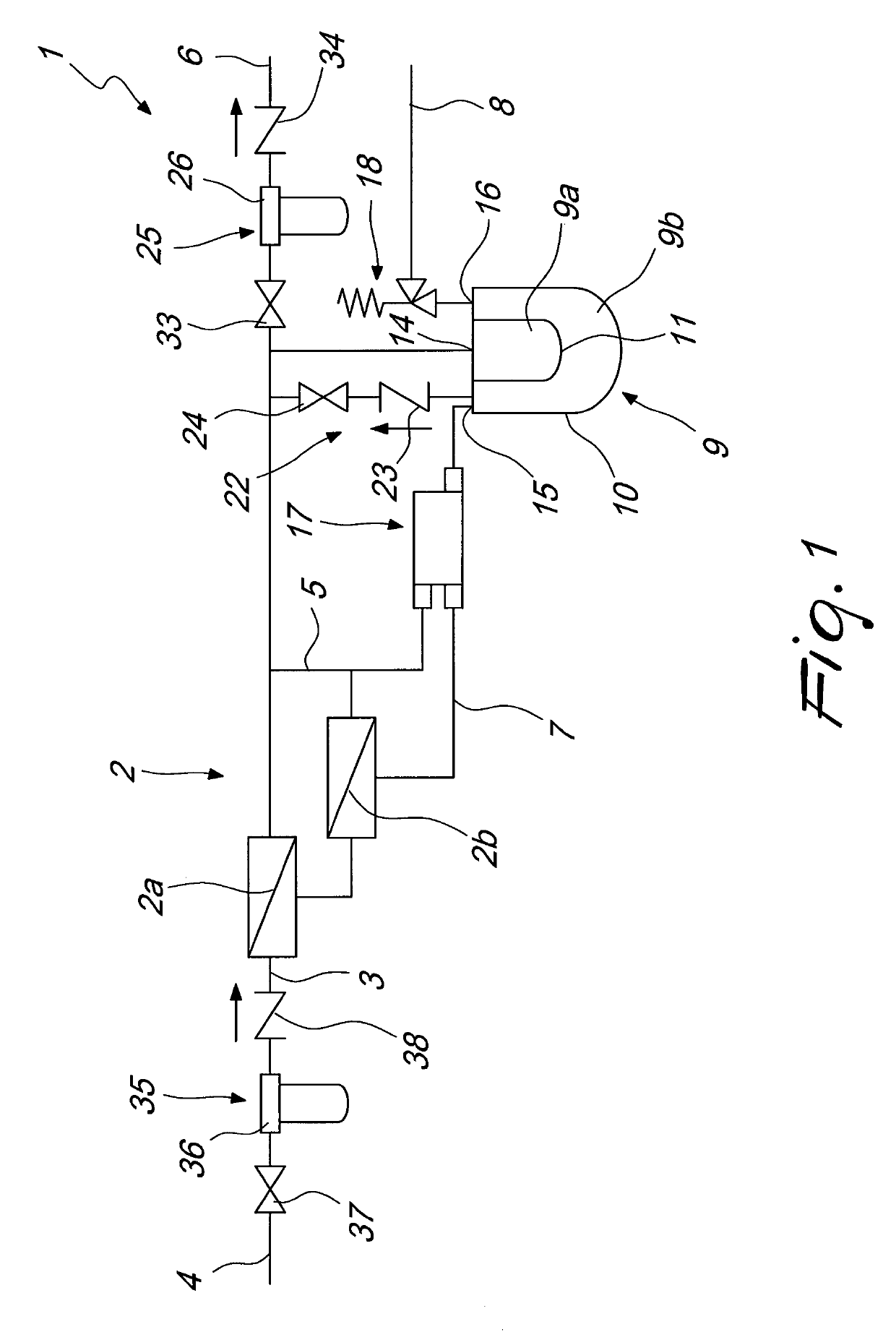 Apparatus for treating water or liquids in general