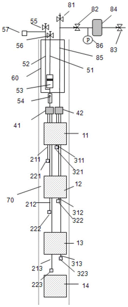 Stratified fluid monitoring and sampling device based on pressure pulse