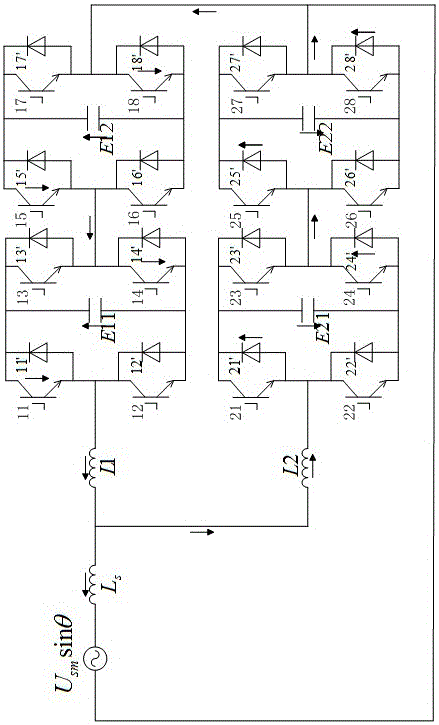 Method for evaluating degree of parallel SVG (H-bridge cascade) higher harmonic circulating current