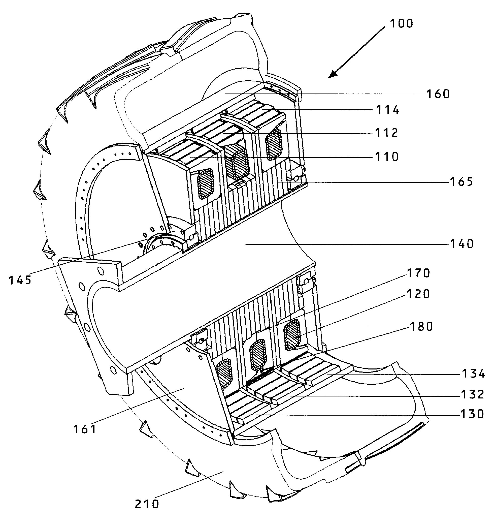 Method of fabricating a magnetic flux channel for a transverse wound motor